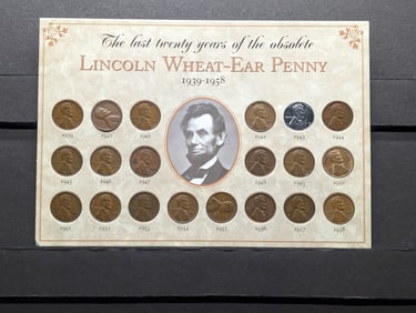 The Last Twenty Years of the Obsolete Lincoln Wheat-Ear Cent Collection in Display (1939-1958)
