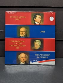 2008 P and D Presidential $1 Coin Uncirculated Set. Packaged by US Mint. BU. Condition PLEASE ...