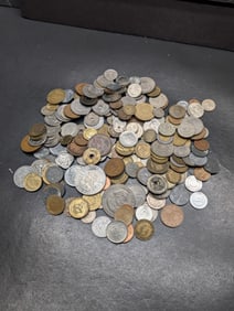 Bag of 2.2 Lbs. of Various Vintage & Modern World Coins
