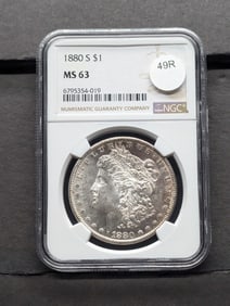 1880 S Morgan Dollar NGC MS63