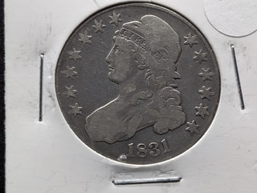 1831 Capped Bust Half F+