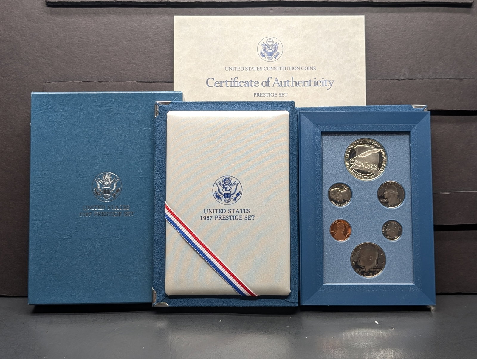 1987-S U.S. Prestige Set in OGP w/ COA - U.S. Constitution: 1987-S U.S. Prestige Set in OGP w/ COA - U.S. Constitution
