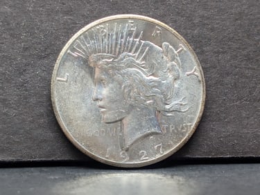 **UNC DETAILS** 1927 Peace Silver Dollar