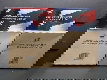 2020 & 2021 United States Mint P&D Uncirculated Coin Set in OGP (2 PCS)