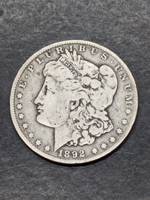 1892-O Morgan Silver Dollar **BETTER DATE - FINE+**