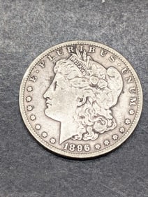 **VF** 1896-S Morgan Silver Dollar