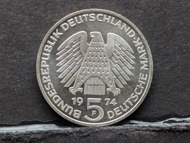 1974-F Germany 5 Silver Marks