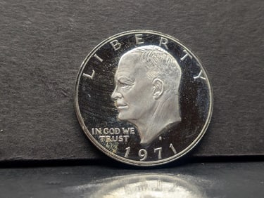 1971 S Proof 40% Silver Ike Dollar