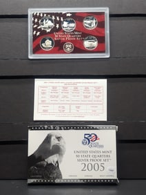 2005-S US Mint 50 State Quarter Silver Proof Set
