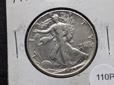 1947 Walking Liberty Half Dollar VF20