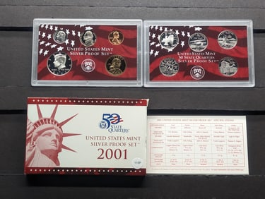 2001-S Silver Proof Set