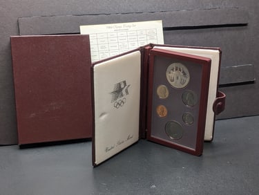 1984-S U.S. Prestige Set in OGP w/ COA - Olympic Coliseum