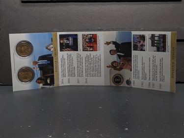 Republican Presidential Legacies - Ronald Reagan & Donald Trump Gold *LAYERED* Commemorative Medals