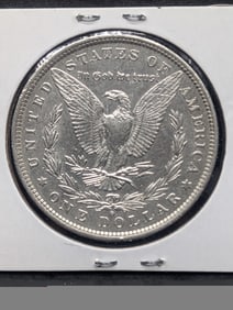 1882 O/S Morgan Silver Dollar Key Over Date AU