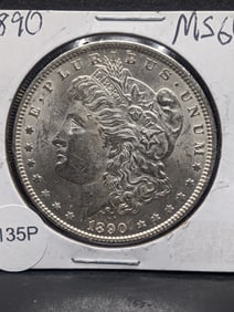 1890 Morgan Silver Dollar MS60