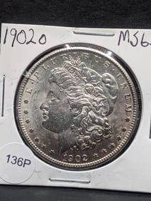 1902 O Morgan Silver Dollar MS63