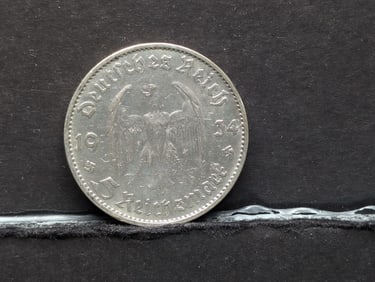 1934-D Germany 5 Silver Reichsmark