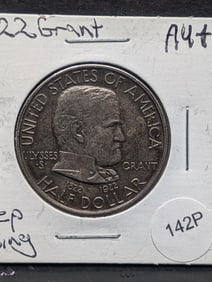 1922 Grant Comm. Half Dollar AU+