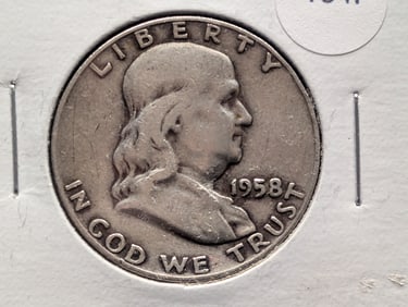 1958D Franklin Half Dollar