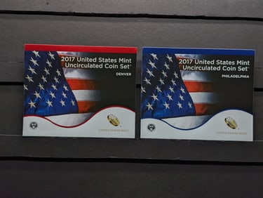 2017 United States Mint P&D Uncirculated Coin Set in OGP
