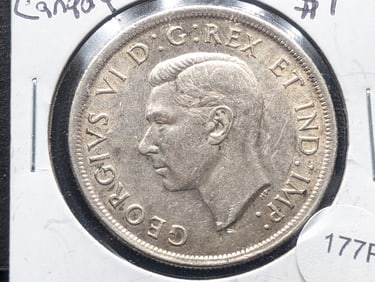 1939 Canadian Silver Dollar