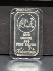 1 Oz. .999 FINE SILVER Prospector Designed Art Bar