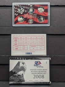 2008-S Silver Quarter Proof Set