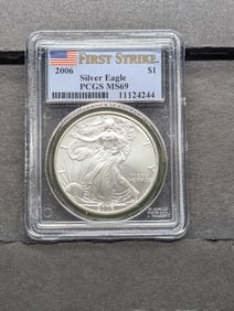 2006 American Silver Eagle - PCGS MS69 *First Strike*