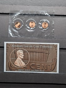 2020 Abraham Lincoln Shield Cent Mint Mark Collection