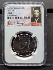 2021-P Kennedy Half Dollar - NGC MS68 w/ Signature