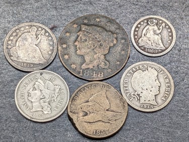 Grab Bag of Various Vintage U.S. Coins