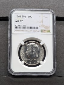 1965 SMS Kennedy Silver Half Dollar - NGC MS67