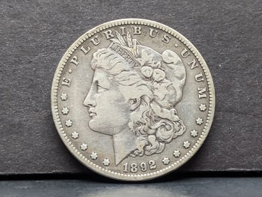 **VF** 1892-S Morgan Silver Dollar