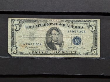1953 Series $5.00 Silver Certificate
