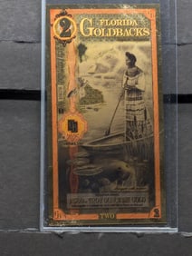 1/500th Troy Oz. 24k PURE GOLD 2025 $2.00 Florida Goldback