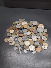 Bag of 1.7 Lbs. of Various Vintage & Modern World Coins