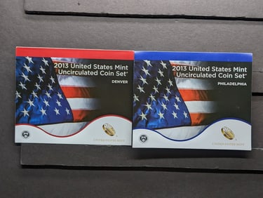 2013 United States Mint P&D Uncirculated Coin Set in OGP
