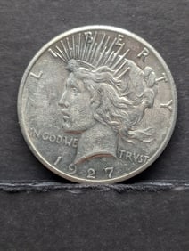 1927-P Peace Silver Dollar - Nice Luster
