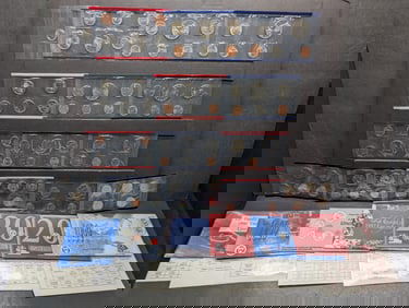 1996, 1997, 1998, 1999 & 2000 United States Mint P&D Uncirculated Coin Set in OGP (5 Sets)