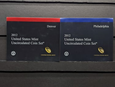 2012 United States Mint P&D Uncirculated Coin Set in OGP