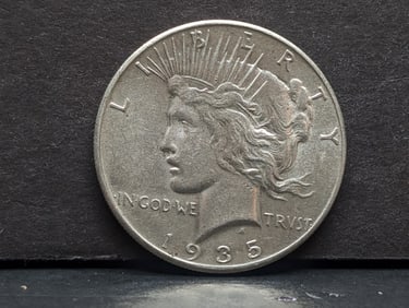 **AU++** 1935 Peace Silver Dollar