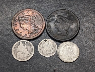 Grab Bag of Various Vintage U.S. Coins
