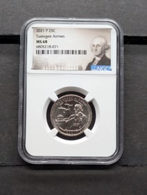 2021-P Tuskegee Airmen Quarter - NGC MS68