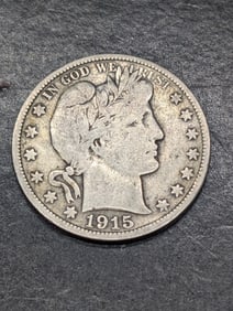 1915-D Barber Silver Half Dollar **FINE**