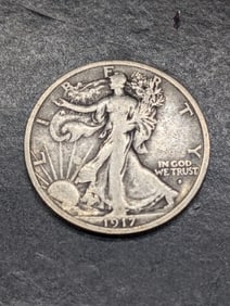 **VF+** OBV. 1917-S Walking Liberty Half Dollar