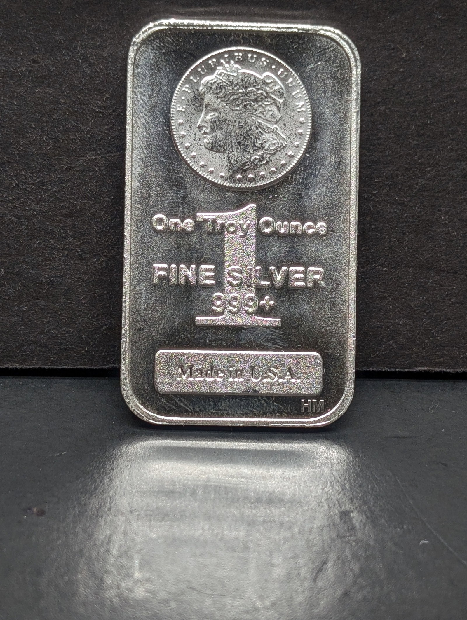 1 Oz. .999 FINE SILVER Morgan Dollar Designed Art Bar: 1 Oz. .999 FINE SILVER Morgan Dollar Designed Art Bar