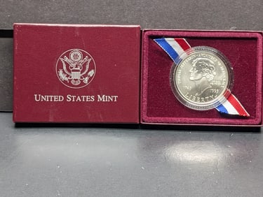 1996-P UNC Thomas Jefferson Commemorative Silver Dollar