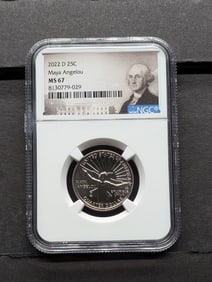 2022-D Maya Angelou Quarter - NGC MS67