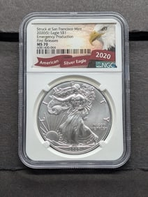 2020(S) American Silver Eagle - NGC MS70 *First Release - Emergency Production*