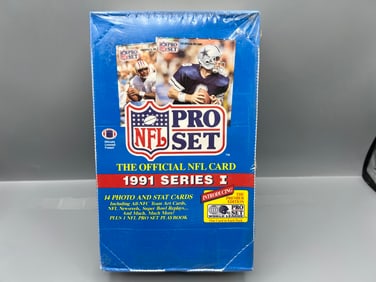 1991 Pro Set Series 1 Football Factory Sealed Wax Box